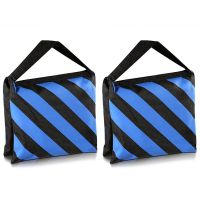 【Factory-direct】 RIDE ZONE ABKT-Set Of Two Black/blue Heavy Duty Sand Bag Photography Studio Video Stage Film Sandbag For Stands Tripods