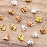 50 ชิ้น/ล็อต 6.5*6.8 มม.โลหะดอกไม้ Stamen Charms จี้สำหรับ DIY ทำด้วยมือต่างหูทำเครื่องประดับอุปกรณ์เสริมอุปกรณ์ 0129-DCVS STORE