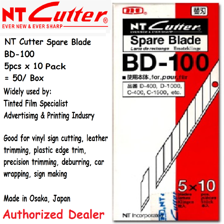 NT Cutter Spare Blade BD-100 BD 100 BD100 Made in Japan Widely used by ...