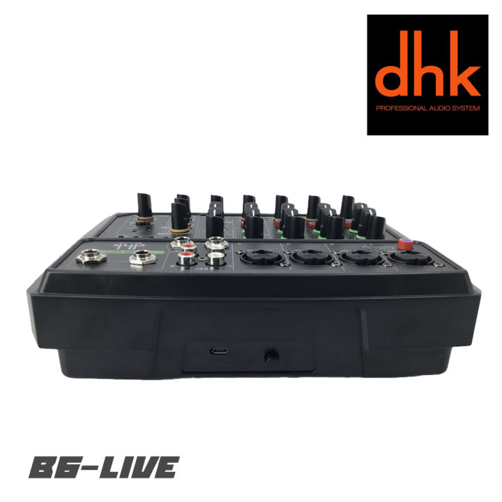 dhk-b6-live-มิกเซฮร์-6-ch-สามรถเชื่อมต่อบลูทูธ-และเล่น-usb-ได้-สินค้าใหม่แกะกล่อง-รับประกันสินค้า-1-ปี