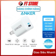 GIAO HỎA TỐC Củ Sạc Nhanh Anker PowerPort III Nano 20W-A2633 thumbnail