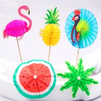 50PCS Cocktail Umbrella Sticks Decorative Toothpicks Fruit Cupcake Dessert Buffet Cocktail Parasols Drinks Picks Party Tableware