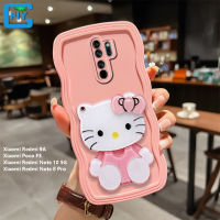 เคสสำหรับ Xiaomi Redmi 9A Xiaomi Poco F3 / Xiaomi Redmi Note 10 5G / Xiaomi Redmi Note 8 Pro เคสโทรศัพท์การ์ตูนเครื่องสำอางน่ารักกระจกลายเฮลโลคิตตี้