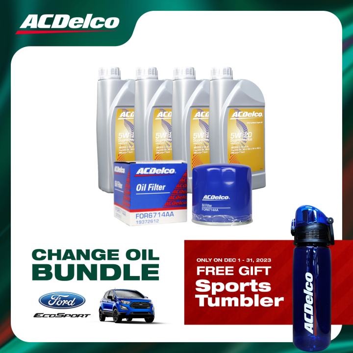 ACDelco Change Oil Bundle for Ford EcoSport 1.5L Lazada PH