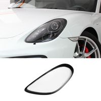 For Porsche Cayman 981 2012-2016 Headlight Transparent Lampshade Head Light Cover Lamp Shell Headlights Lens