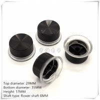 2 Piece 34.5MM×25.5MM plastic knob cap potentiometer volume adjustment switch knob is suitable for flower shaft 6MM Guitar Bass Accessories