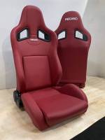 เบาะหนังแดง RECARO เบาะแต่งงานสวย ปรับเอนนอนได้ พร้อม รางเลื่อนให้ ทรง VIP ราคาคู่และราคาต่อตัวงานไทยแท้แน่นอน