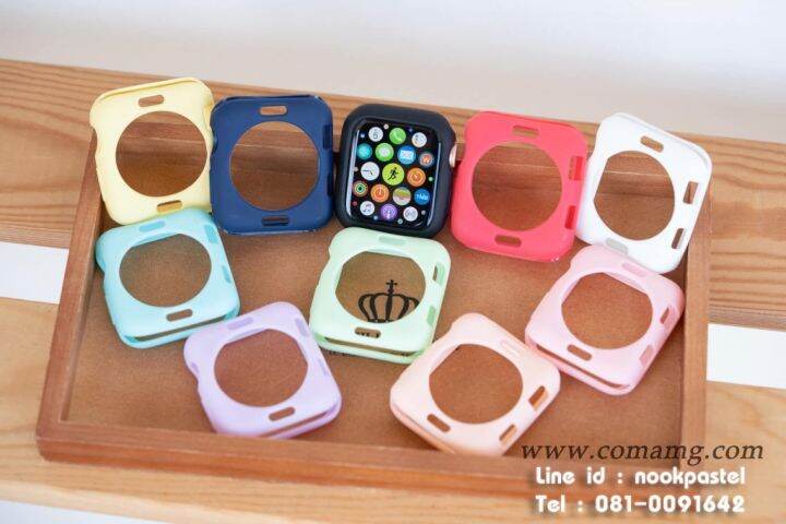 เคสยางซีลีโคน-สำหรับนาฬิกาสมาร์วอทช์-apple-watch