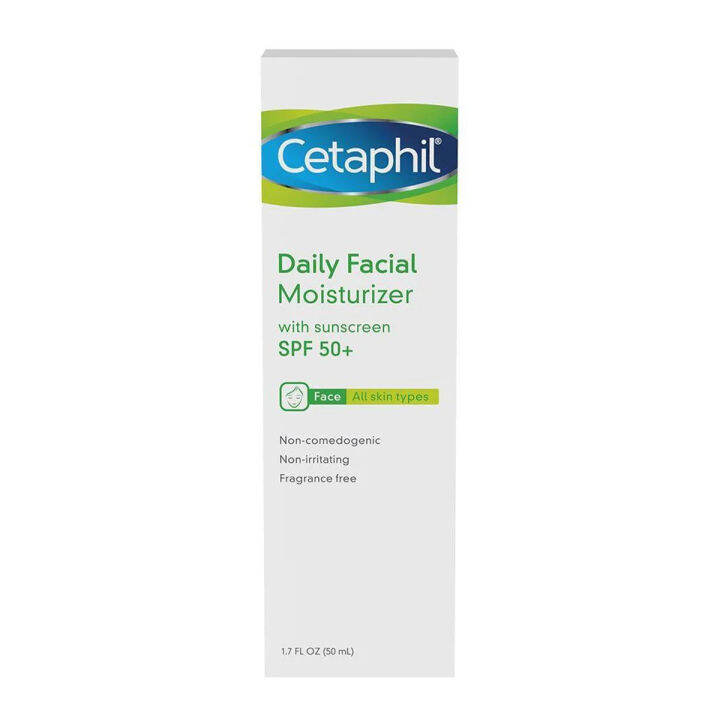 Cetaphil Daily Facial Moisturizer with Sunscreen, SPF 50+ 50ml Lazada PH