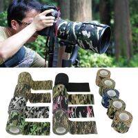 1 Roll Self-Adhesive Non-Woven Camouflage Hunting Stretch Camo Stealth Tape Bandages Outdoor Hiking Camping Military Props Adhesives Tape