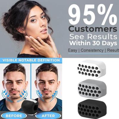 Facial Biting Muscle Trainer Fitness Ball Facial Muscle Sculpting Silicone Mandibular Jawline Trainer Material Exercise C9W7