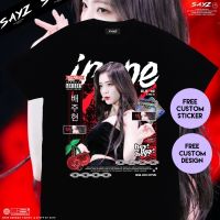 (Read Desc) เสื้อยืด ผ้ากํามะหยี่ ลาย Irene Red