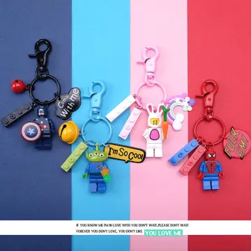 Lego Pink Batman Keychain