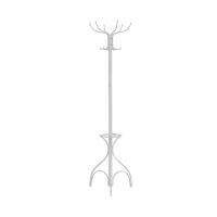 Coat Rack Hall Tree Free Standing 12 Hooks Entryway 70 H Umbrella Holder Bedroom Metal White Contemporary Modern