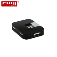 ◑✽♛ CHYI Wireless Foldable USB Hub 2.0 4 Ports Distributor Multi Mini Square USB Hab Splitter For Computer PC Laptop Accessories