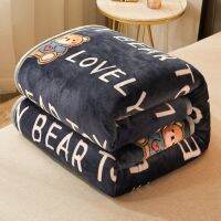 Spot parcel post Factory Wholesale Flannel Blanket Milk Fiber Air Conditioning Blanket Nap Blanket Thick Coral Fleece Cover Blanket Childrens Blanket