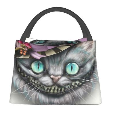 Cheshires Cat Insulated Lunch Bag For Women Resuable Funny Cooler Thermal Lunch Office Picnic Travel