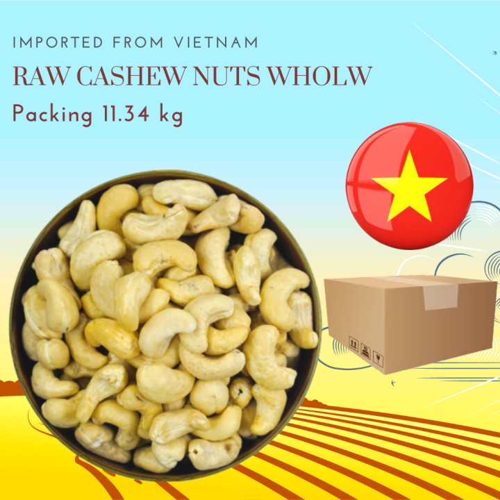 เม็ดมะม่วงหิมพานต์ดิบ-เต็มเม็ด-ยกลัง-11-34-กิโลกรัม-raw-cashew-nuts-whole-11-34-kg
