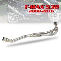 ✔โอซี♈ส่วนหัวไอเสียรถจักรยานยนต์ T-MAX 500 530ลงท่อ51มม. ท่อต่อหักศอกหน้าสำหรับ Tmax530 Tmax500ยามาฮ่า2008-2016