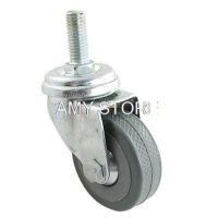 1Pc 2 50mm Single Wheel Thread Rotation PP Industrial Caster M10 x 30mm 10mm Thread