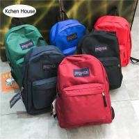 JanSport Superbreak กระเป๋าเป้สะพายหลังคลาสสิกสำหรับผู้หญิงผู้ชายกระเป๋าเป้สะพายหลังซิปสำหรับโรงเรียนทำงานท่องเที่ยว