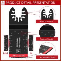 ชุดใบมีดโลหะหลายแบบสั่นขอบโค้งแบบใบเลื่อยแบบสั่น20ชิ้นใบเลื่อยแบบสั่นเครื่องมืออเนกประสงค์ใบมีดสำหรับการตัดไม้แบบสองขอบโค้ง