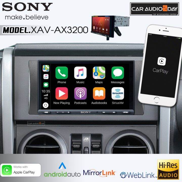 เครื่องเสียงติดรถยนต์-sony-xav-ax3200-apple-carplay-android-auto-สินค้าใหม่-2022-bluetooth-usb-พร้อมส่งในไทย-ประกัน2ปี