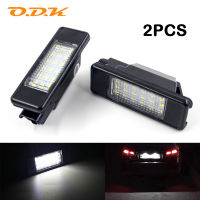 2pcs Car Rear 18 LED License Plate Light For Peugeot 207 308 406 407 508 607 Citroen Berlingo C2 C3 Pluriel Baujahr C4 C5 C6 C8