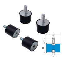 4Pcs M6 M8 Male To Female Thread Rubber Shock Absorber Crash Pad Damper Anti Vibration Isolation Mount