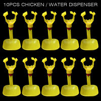 Mapiuo 10pcs Chicken Drinking Fountain Hanging Cup Pheasant Water Bowl Drinkers