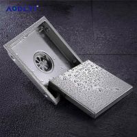 AODEYI Floor Drain Tile Insert Square Floor Waste Grates Bathroom Shower Drain 110 x 110MM And 150x 150MM 304 Stainless Steel Traps Drains