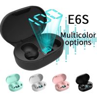 【ขาย】หูฟังไร้สายบลูทูธ E6S ใหม่5.2หูฟังบลูทูธชุดหูฟัง Earbuds TWS พร้อมชาร์จเคสสำหรับ Xiaomi Iphone