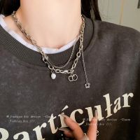 [COD] Titanium Irregular Layer Necklace Fashion Design Sweater Chain Temperament Wholesale