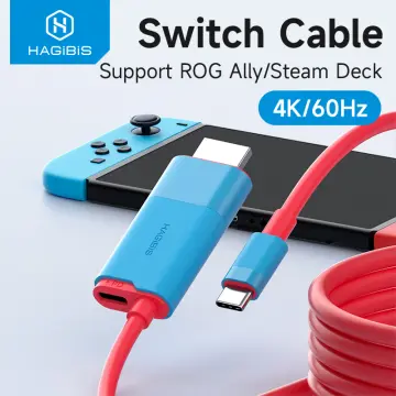 EhYoo Portable Switch Dock USB Type C to HDMI Conversion Cable for TV  Docking Mode Compatible with Nintendo Switch, Steam Deck, Samsung Dex  Station