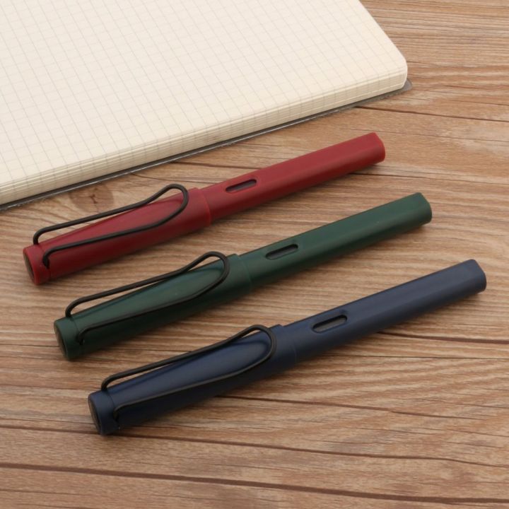 scape-frosted-สีฟ้าสีแดงสีเขียว-นักเรียน-ของขวัญ-ef-f-nib-ธุรกิจ-เครื่องเขียน-วินเทจ-ปากกาลงนาม-ปากกาน้ำพุ-ปากกาประดิษฐ์ตัวอักษร-เครื่องมือการเขียน