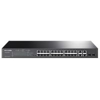 TP Link  TL-SL2428P JetStream 24-Port 10/100Mbps + 4-Port Gigabit Smart Switch with 24-Port PoE+สวิตซ์ PoE