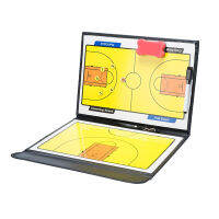 Portable Basketball Ball Tactical Board Foldable Magnetic Leather Basketball Coach Training Competition Erasable Tactics board