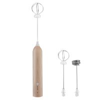 3 Gears Egg Mixer Foamer Detachable USB Rechargeable Electric Milk Frother Double Head Long-Lasting Battery Coffee Baking