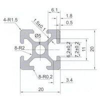 Aluminum Profile 2020 T20 (แบ่งตัด)