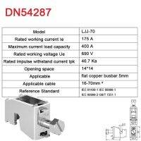 Grl Busbar สายระบบคลิปเชื่อม Ljj-70แคลมป์ลวดสแตนเลส175a 14x14เปิด16-70มม.