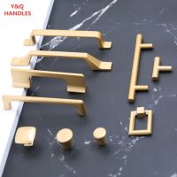 Handles Drawer Cabinet Furniture Kitchen Handles for Cabinet Knob Door Drawer Furniture Kitchen Knob Golden Simplicity Hardware