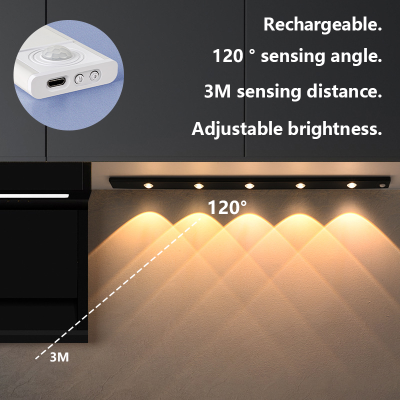 ร้อน LED ไฟกลางคืน USB Motion Sensor ไร้สายอัลตร้าบาง LED ไวน์แสงเย็นสำหรับตู้ครัวห้องนอนตู้เสื้อผ้าแสงในร่ม