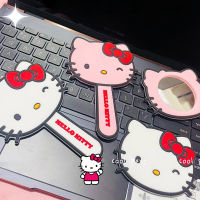 Kawaii Hello s Y2K กระจกแต่งหน้าอะนิเมะ Sanrio น่ารักนักเรียนเดินทางพับกระจกเครื่องสำอางของเล่นเด็กสำหรับเด็กผู้หญิง Gifts