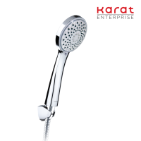 Karat Faucet ฝักบัวสายอ่อนปรับน้ำ 3 ระดับ ขนาด ? 11.6 ซม. พร้อมสายสแตนเลส 304 รุ่น KS-15-213-50