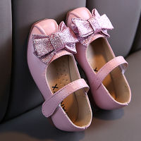 1-11 Years Kid Girls Sandals Baby Ballet Flats Shoes Bow Glitter Bling Princess Soft Soled Shoes Children Wedding Dance Shoes