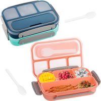 Containers Compartment For Box Adult/kid/toddler Box Microwave Food Salad Picnic Portable Lunch 4 Sealed Lunch Storage Container