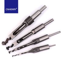 1Pc Square Hole Drill Bits 6-30mm เครื่องมืองานไม้ Twist Auger Mortising Chisel Extended Saw สําหรับการแกะสลักไม้ DIY เฟอร์นิเจอร์