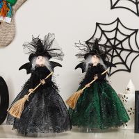 Creative Halloween Haunted House Doll Ornaments Decorate Props Tree Top Star Witch Doll Home Decorations Ghost Festival