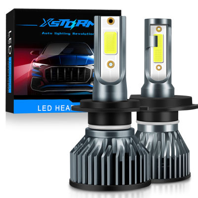 XSTORM Mini ไฟหน้ารถ H1 H4 H7 หลอดไฟ LED H8 H11 9005 HB3 9006 HB4 9004 HB1 9007 HB5 H13 ไฟ LED 15000LM Turbo lampada 12V-ujce8277