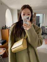 LASGO Bag women 2023 Korean new retro all-match oil wax leather Messenger bag ins womens bag leisure shoulder armpit bag